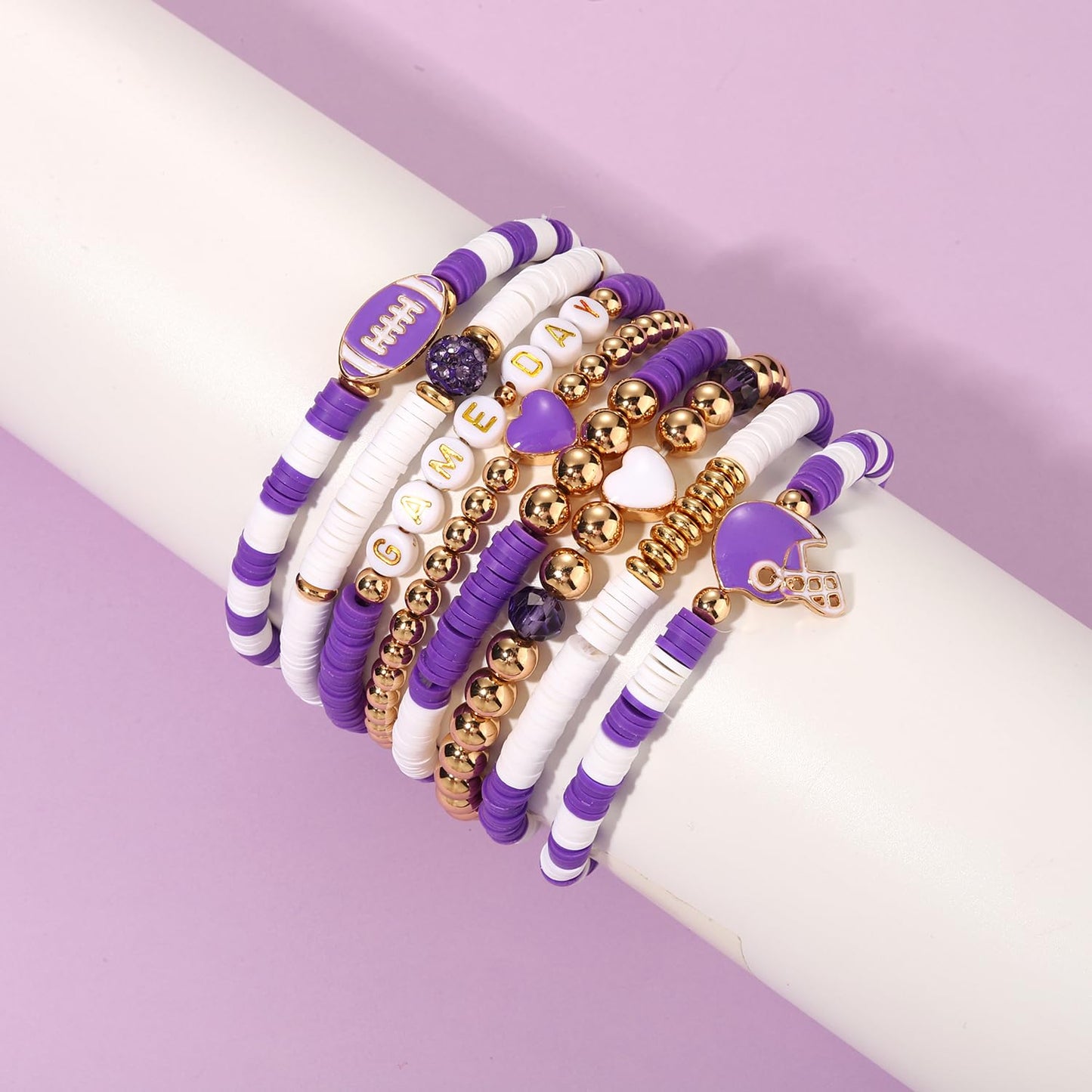 Heishi Bracelets for Women Clay Beaded Stretch Bracelets Stackable Friendship Bracelet Set Summer Beach Accessories Outfits Jewelry Gifts