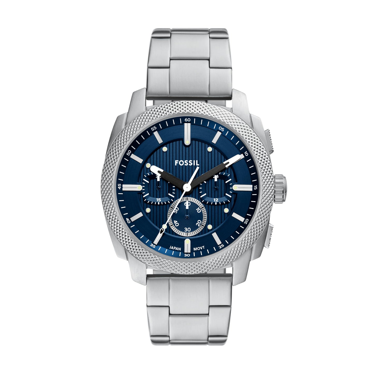 Fossil Men's Watch, Machine Stainless Steel Chronograph Watch for Men