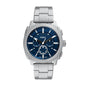 Fossil Men's Watch, Machine Stainless Steel Chronograph Watch for Men
