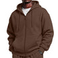 Full Zip Hoodies for Men Big And Tall Oversized Hooded Fleece Sweatshirt | Knit Open Front Cardigan, Zipper Jackets, Oversize, Streetwear, Basic Fit, Lightweight, Warm, Big and Tall, Hooded Sweatshirt