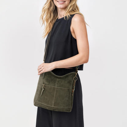 The Sak Lucia Leather Crossbody Purse - Premium Leather Women's Handbag for Everyday & Travel - Cross Body Bag With Zipper