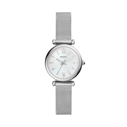 Fossil Women's Watch and Bracelet Set, Carlie Three-Hand Stainless Steel Watch for Women and Bracelet Set