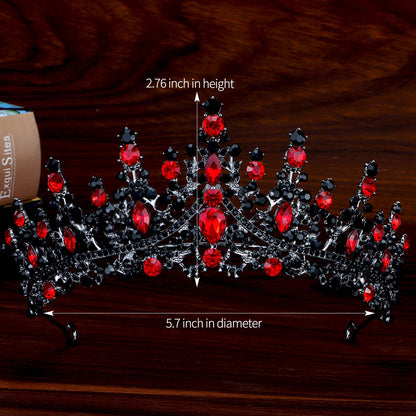 TOBATOBA Silver Wedding Crystal Tiaras and Crowns for Women, Bride Royal Queen Headband Princess Quinceanera Headpieces for Birthday Prom Pageant Party