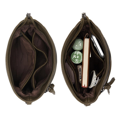Montana West Multi Zip Pocket Crossbody Bag With Guitar Strap