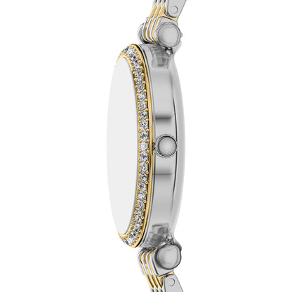 Fossil Women's Watch and Bracelet Set, Carlie Three-Hand Stainless Steel Watch for Women and Bracelet Set