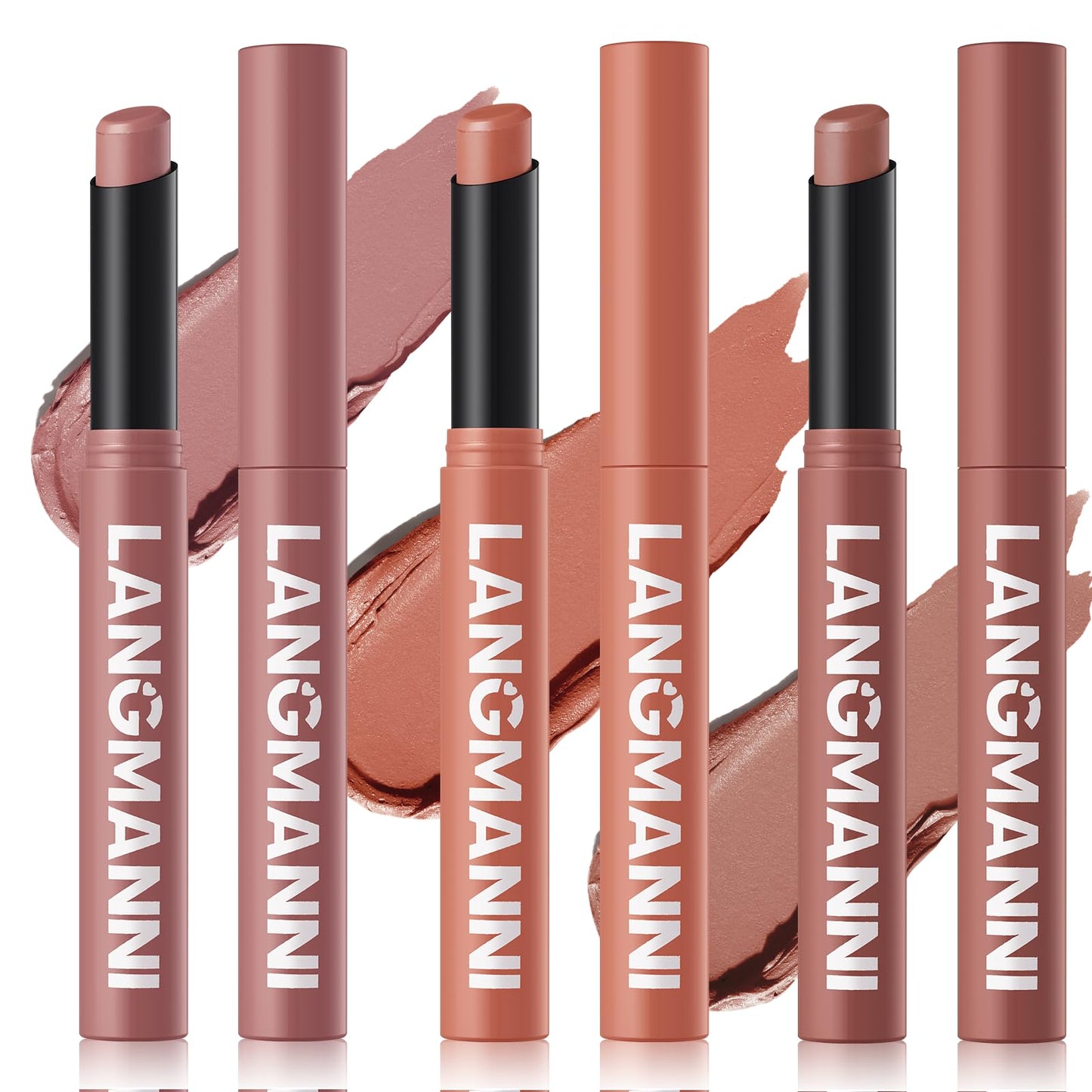 12Pcs Velvet Matte Lipstick Set, Nude to Dark Shades, Long-Lasting,Color A | Highly pigmented matte color, smooth creamy glide, waterproof wear, nude-to-dark tones, ideal for daily makeup or gifting