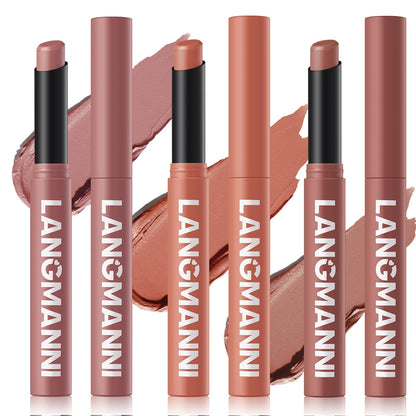 12Pcs Velvet Matte Lipstick Set, Nude to Dark Shades, Long-Lasting,Color A | Highly pigmented matte color, smooth creamy glide, waterproof wear, nude-to-dark tones, ideal for daily makeup or gifting