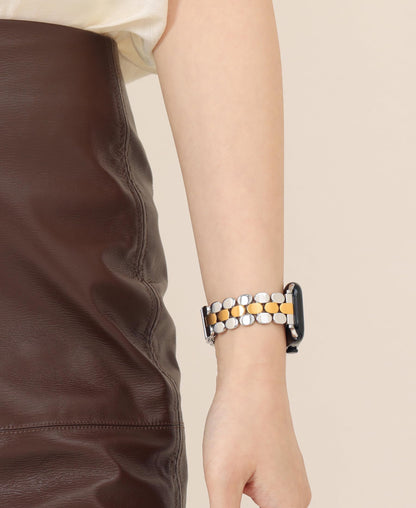 Designer Band for Apple Watch 40mm 41mm 42mm 38mm 44mm 45mm 46mm 49mm for Women, Stainless Steel Dressy Bands Compatible with Apple Watch Series 11,10,Se,9,8,7,6,5,4,3,2,1 for iWatch