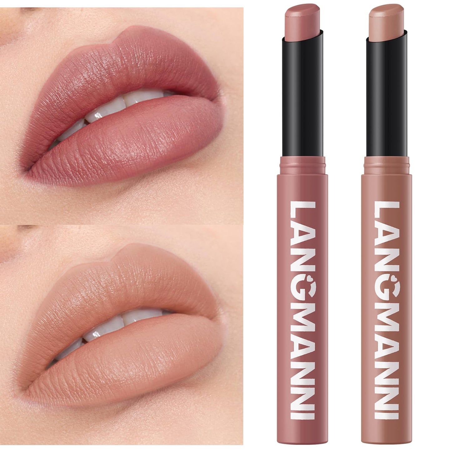 12Pcs Velvet Matte Lipstick Set, Nude to Dark Shades, Long-Lasting,Color A | Highly pigmented matte color, smooth creamy glide, waterproof wear, nude-to-dark tones, ideal for daily makeup or gifting
