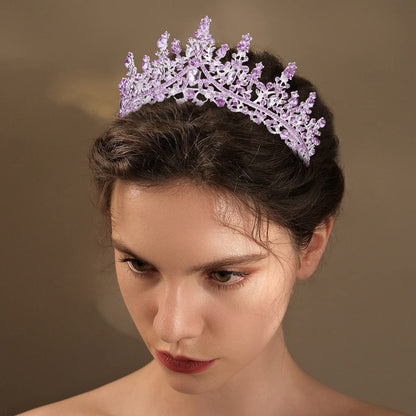 TOBATOBA Silver Wedding Crystal Tiaras and Crowns for Women, Bride Royal Queen Headband Princess Quinceanera Headpieces for Birthday Prom Pageant Party