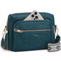 Small Leather Crossbody Bags for Women Anti theft Purses and Handbag Shoulder Hangbag with Wide Strap Tassel