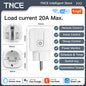 TNCE TUYA Smart Plug WiFi or Zigbee3.0 Socket EU 16A/20A Power Monitor Timing Function Voice Control Work With Alexa Google Home