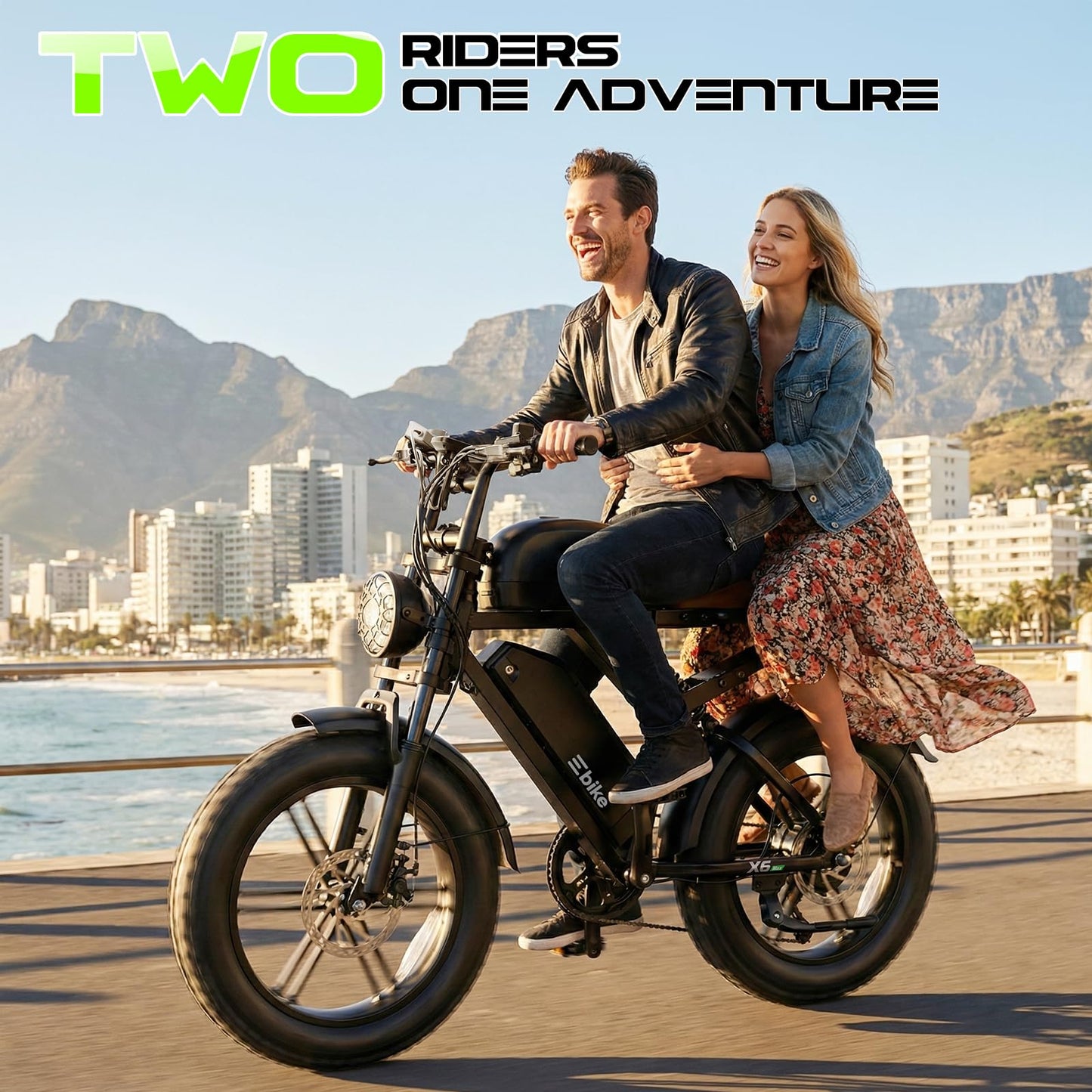 Electric Bike for Adults, Peak 1500W Motor Retro E Bike, Range 65/120Miles, 48V 15Ah Removable Battery, 20"x4" Fat Tires, Full Suspension, APP Control, Off-Road Ebike for City Commuting