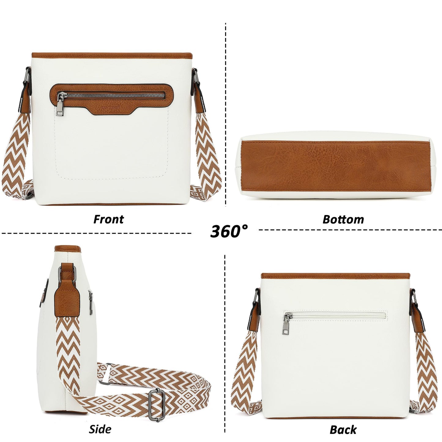 TANTOMI Crossbody Bags for Women Casual Crossbody Purses for Women Travel Shoulder Bag Handbags with Adjustable Strap