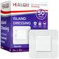 HEALQU Island Dressing - 4"x4", 30 Count - Bordered Gauze Sterile Individually Wrapped Gauze Pads, Water-Resistant, Non-Woven Backing - Soft and Breathable Wound Dressing for First Aid and Medical | Water-Resistant, Latex-Free, High Absorbent, Adhesive Bo