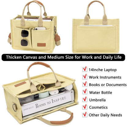 ZHMO Canvas Tote Bag for Women,Women's Bags Crossbody Bags Work Laptop Tote Bag Large Handbags Purse for Travel Nurse Teacher