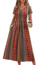 OFEEFAN Summer Dresses for Women Flowy Casual A-Line Midi Dress Beach Vacation Sundresses with Pockets S-2XL