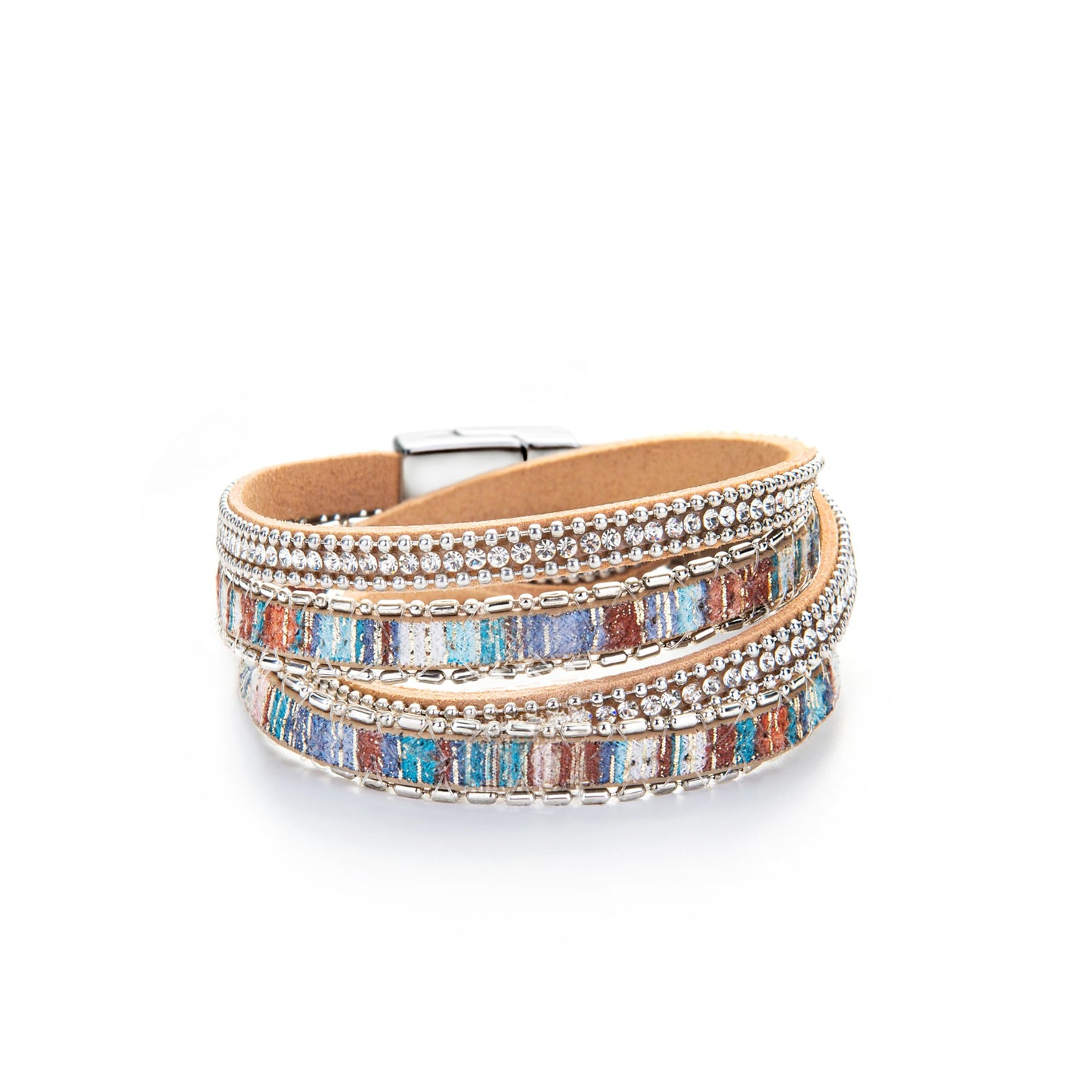 Fesciory Leather Wrap Bracelets for Women, Boho Western Layered Jewelry | Layered leather cuff bracelets, Easy on and off, Boho western style, Daily wear, Gift for women