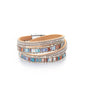 Fesciory Leather Wrap Bracelets for Women, Boho Western Layered Jewelry | Layered leather cuff bracelets, Easy on and off, Boho western style, Daily wear, Gift for women