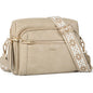 Small Leather Crossbody Bags for Women Anti theft Purses and Handbag Shoulder Hangbag with Wide Strap Tassel
