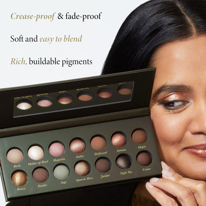 LAURA GELLER NEW YORK The Delectables Timeless Tones Baked Eyeshadow Palette | 14 Pigmented Eyeshadows Blendable Everyday Look
