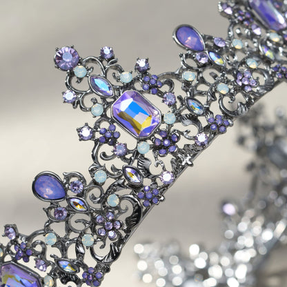 SWEETV Queen Crown for Women - Baroque Wedding Tiaras and Crowns,Jeweled Tiara Crown,Prom Birthday Halloween Hair Accessories