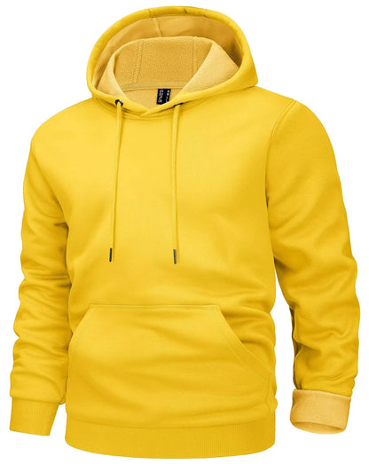 MAGCOMSEN Men's Active Hoodies Fleece Lined Sweatshirts Casual Athletic Workout Pullover With Kangaroo Pocket
