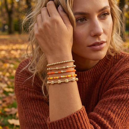 14K Gold Plated Pearl Beaded Cross Bracelets Stack Set for Women,Stretch Boho Colorful Christian Beads Ball Jewelry Friendship Summer Trendy Gift