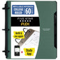 Five Star Flex Refillable Notebook + Study App 1 Inch O-Rings Binder with Pockets Tabs and Dividers, 220 Sheet Capacity, Includes 60 Sheets 8.5" x 11" College Ruled Paper, Amethyst (29328AB6)