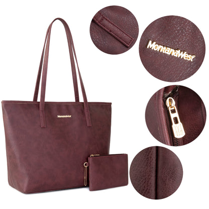 Montana West City Tote Bags Purses and Handbags for Women Causal Bag