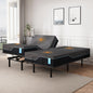 Dyonery Twin XL Adjustable Bed Base Frame with Wireless Remote + 12 Inch Twin XL Gel Memory Foam Mattress Bed in a Box, Head and Foot Incline, Zero Gravity, Fiberglass Free, 80" × 38"