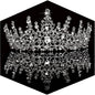 TOBATOBA Silver Wedding Crystal Tiaras and Crowns for Women, Bride Royal Queen Headband Princess Quinceanera Headpieces for Birthday Prom Pageant Party