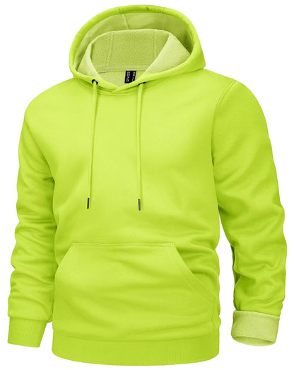 MAGCOMSEN Men's Active Hoodies Fleece Lined Sweatshirts Casual Athletic Workout Pullover With Kangaroo Pocket