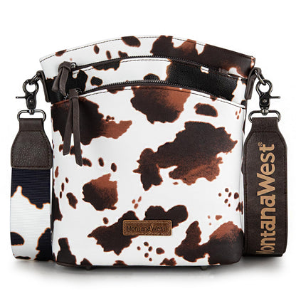 Montana West Multi Zip Pocket Crossbody Bag With Guitar Strap