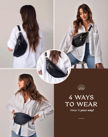 Anti Pickpocket Bag - RFID Crossbody Bag for Travel, Adjustable Strap Multiple Compartments Anti Theft Crossbody Bags for Women Vegan Travel Size Essentials Crossbody Bags for Women Large Size