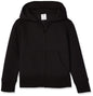 Amazon Essentials Girls and Toddlers' Fleece Zip-Up Hooded Sweatshirt with Lined Hood and Rib Knit Detail