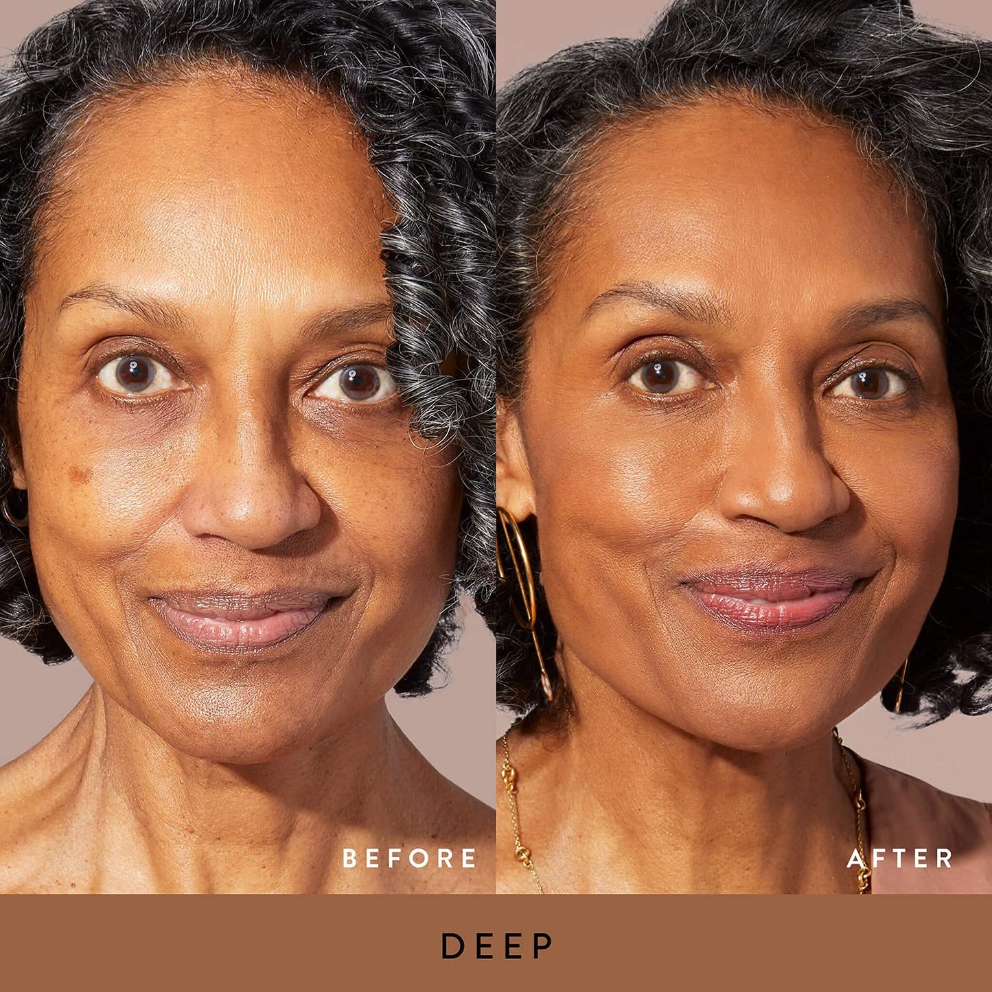 LAURA GELLER NEW YORK Baked Double Take Powder Foundation, Deep + Spackle Super-Size Skin Perfecting Makeup Primer with Hyaluronic Acid, Original