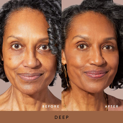 LAURA GELLER NEW YORK Baked Double Take Powder Foundation, Deep + Spackle Super-Size Skin Perfecting Makeup Primer with Hyaluronic Acid, Original