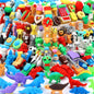 URSKYTOUS 60Pcs Animal Erasers Desk Pets for Kids,Classroom Prizes | Bulk Puzzle Erasers Toys,Party Favors,Back to School,Treasure Chest,Goodie Bag Stuffers,Easter Egg Fillers,Stocking Stuffers