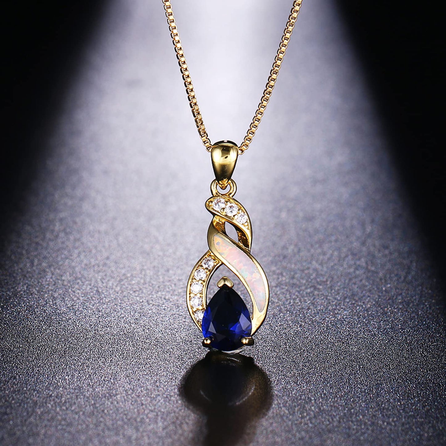 Jewelry Sets Australian Created Opal Necklace Earrings Jewelry for Mom