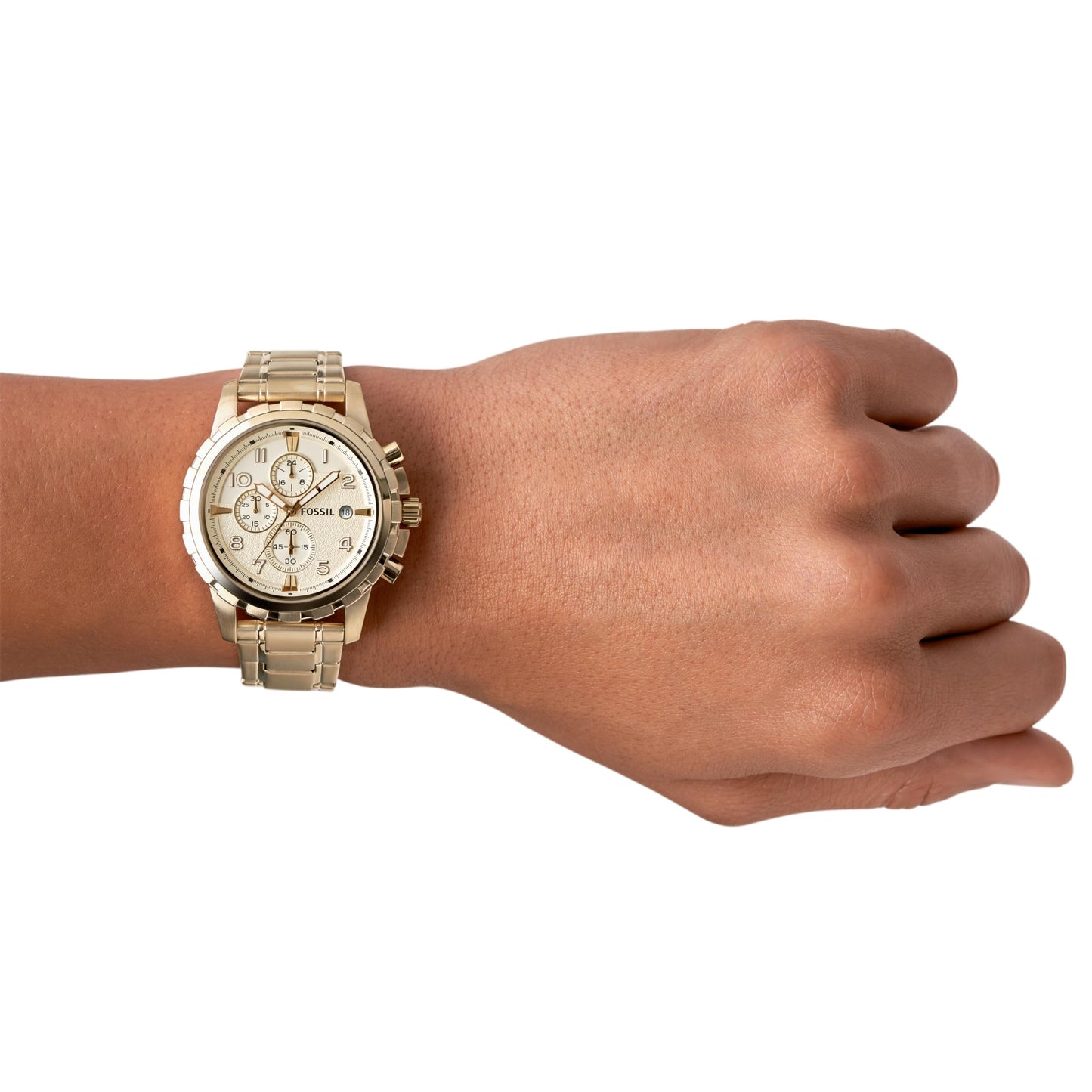 Fossil Men's Watch, Dean Quartz Stainless Steel Chronograph Watch for Men