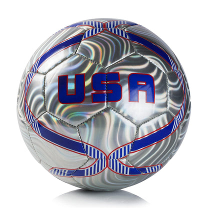 Western Star Soccer Ball USA - Official Match Grade Soccer Balls - Youth & Adult - Attractive and Durable Design - World Cup