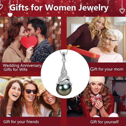 NONNYL Gifts for Women Wife Pearl-Necklace-Gift for Wife Wedding Birthday Anniversary Jewelry-Mom Girlfriend Her Mothers Day Gifts for Mom Women Valentines Day Christmas Day Gifts