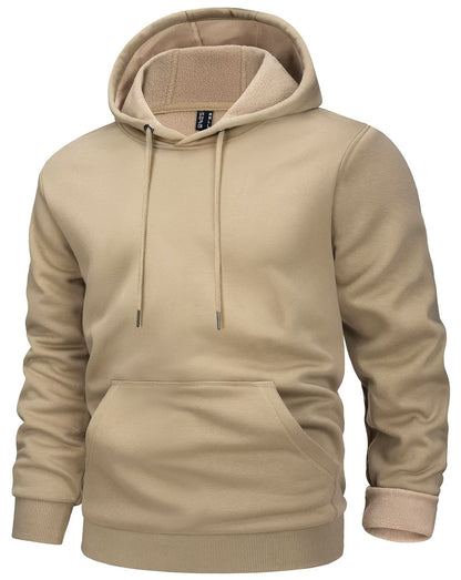 MAGCOMSEN Men's Active Hoodies Fleece Lined Sweatshirts Casual Athletic Workout Pullover With Kangaroo Pocket