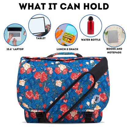 J World New York Thomas Laptop Messenger Bag for Women & Men. Kids Computer Bookbag