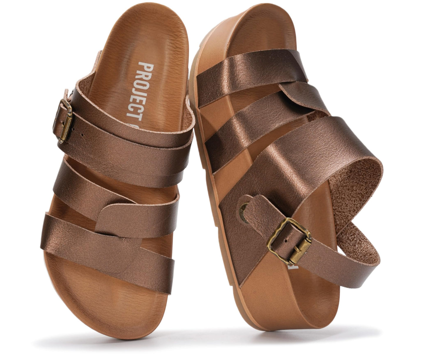 Project Cloud Platform Sandals Women – Strappy Wedges with Comfortable Plush & Soft Insole – Lightweight & Non Slip Platform Sandals for Women 2026