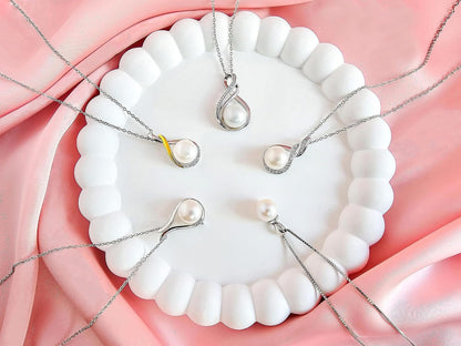 Gifts For Wife Wedding Anniversary - Mothers day gifts - AAA+ Real Pearl Necklaces For Women (18k Gold Plating 925 Sterling Silver) Mothers day necklace ideas Birthday Freshwater Pearl Necklace