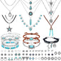 NEWITIN 69 Pieces Gold Jewelry Set for Women Fashion Costume Jewelry Gold Plated Necklace Bracelet Earrings Set for Women