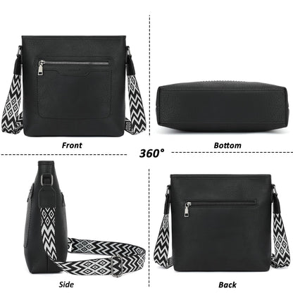 TANTOMI Crossbody Bags for Women Casual Crossbody Purses for Women Travel Shoulder Bag Handbags with Adjustable Strap