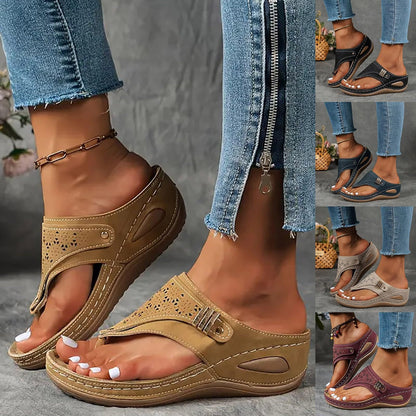 Orthopedic Sandals for Women 2026 Arch Support Flip Flops Dressy Casual Summer Beach Vacation Sandals